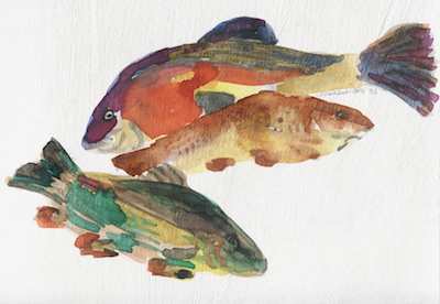 Three Fish painting