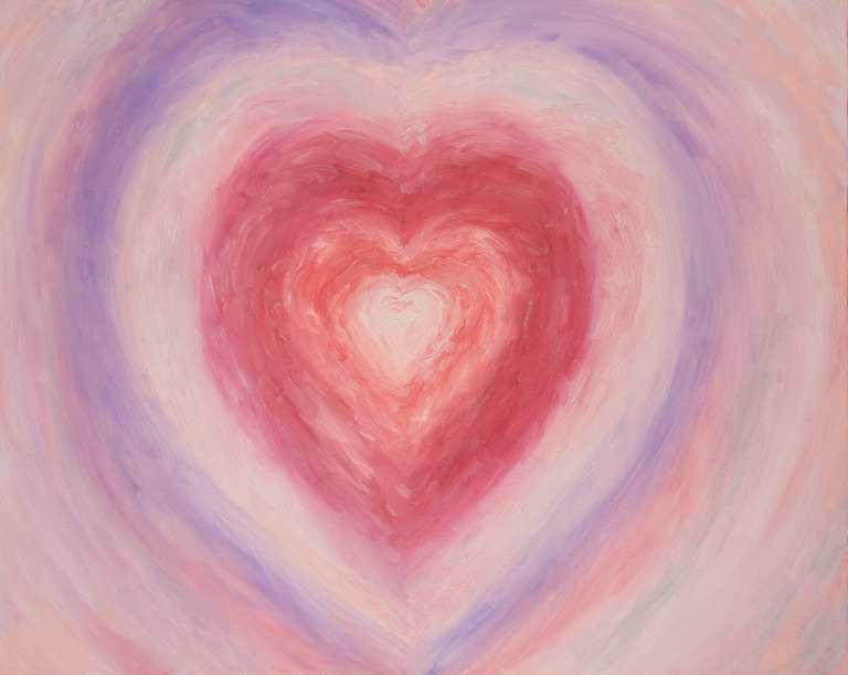 Pastel Heart painting