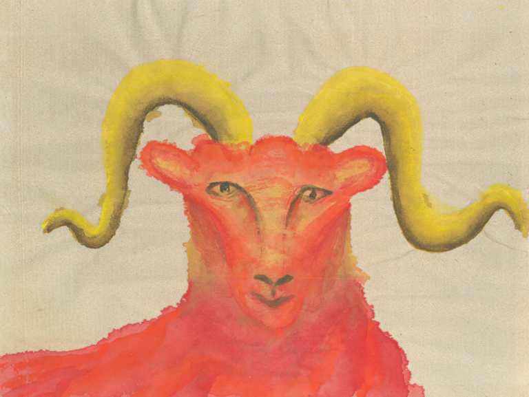 Aries The Ram painting