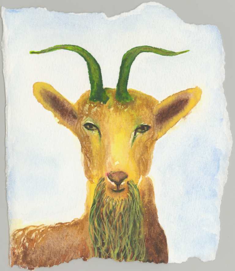 Capricorn watercolor